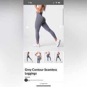 NVGTN grey contour leggings size MEDIUM